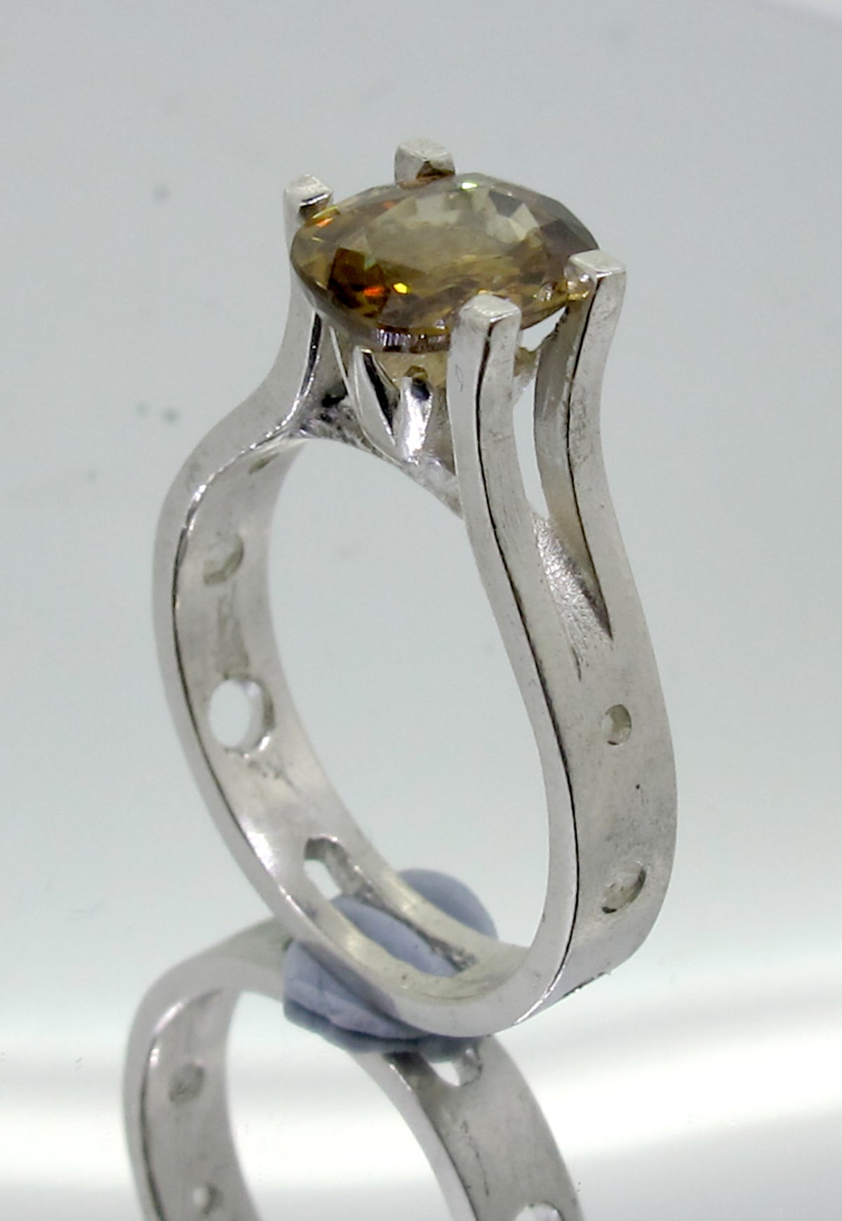 Natural Zircon Ring | Yellow Oval